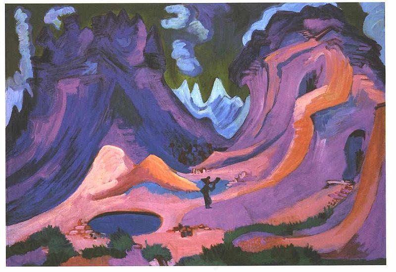 Ernst Ludwig Kirchner The Amselfluh Norge oil painting art
